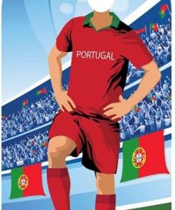 World Cup Football Portugal Stand-In Cutout Decoration
