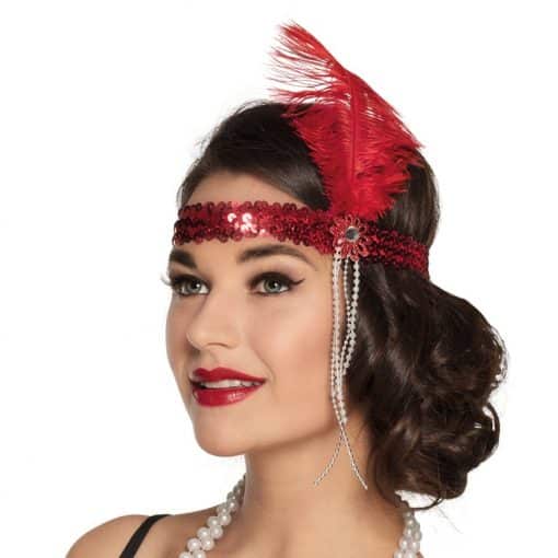 Red Flapper Headband