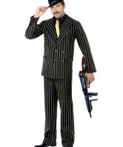 Gold Pinstripe Gangster Suit