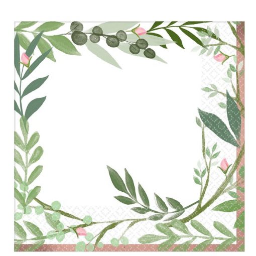 Love & Leaves Paper Napkins