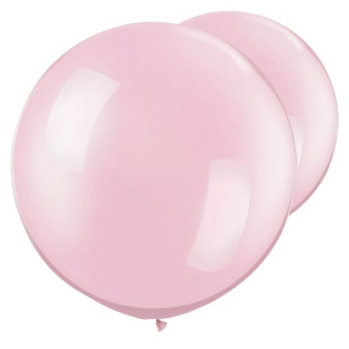 2 x Pearl Pink Giant Latex Balloons - 30"