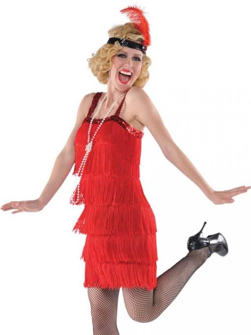 Red Flapper Adult Costume