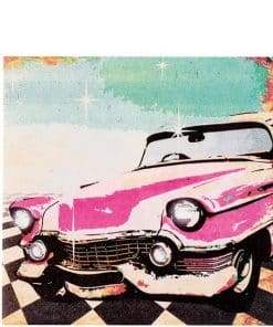 Party Decoration Size 35 Foil 1950 S Classic Car Shape Balloon