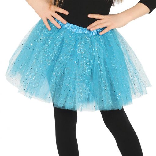 Child Blue Glitter Tutu