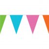 Giant Pastel Plastic Bunting