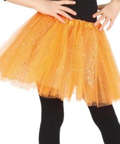 Child Orange Glitter Tutu