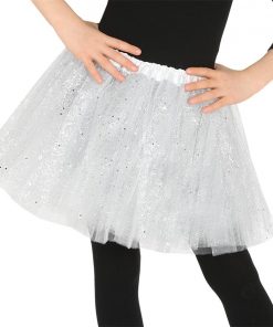 Child White Glitter Tutu