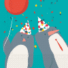 Arctic Party Penguins Paper Napkins