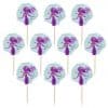 Mermaid Wishes Party Foil Cupcake Picks