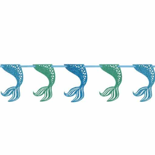 Mermaid Wishes Party Glitter Garland