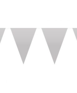 Alternative view of Giant Silver Plastic Bunting - 10m