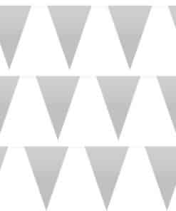 Silver Plastic Bunting