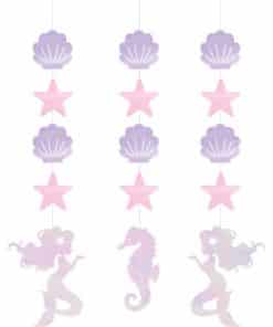 Mermaid Shine Iridescent Hanging Cutouts