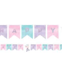 Mermaid Shine Iridescent Happy Birthday Bunting