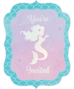 Mermaid Shine Iridescent Invites