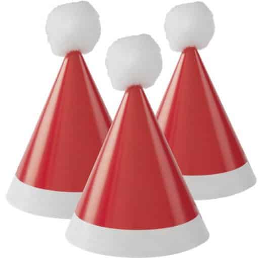 Mini Pom Pom Santa Hat Party Hats