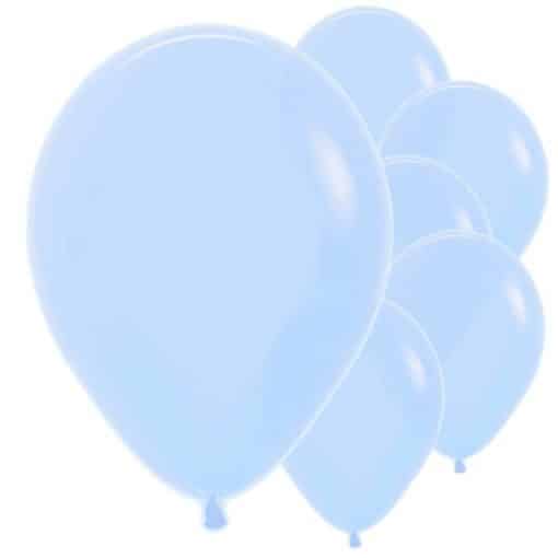 Pastel Matte Blue Balloons