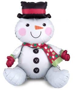 Sitting Snowman Balloon