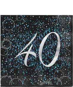 40th Blue Glitz