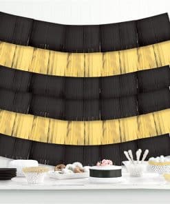 Black Foil Decorative Hanging Backdrop Decoration