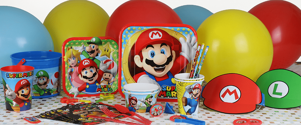 Super Mario themed party supplies, Super Mario Party decorations & balloons next day delivery