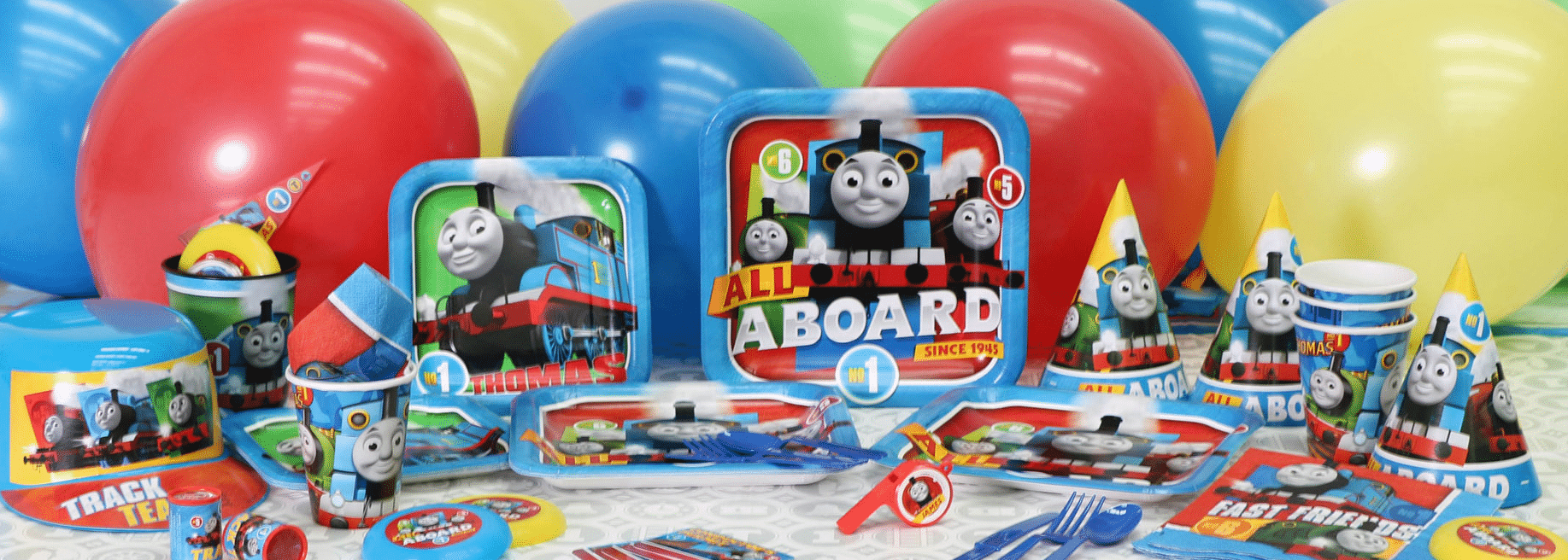 Thomas The Tank Engine themed party supplies, Thomas Party decorations & balloons next day delivery