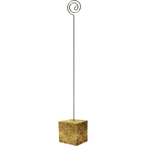 Gold Glitter Table Card Holder