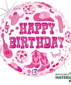 Happy Birthday Cowboy Balloon