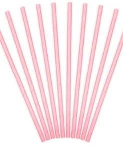 Light Pink Paper Straws
