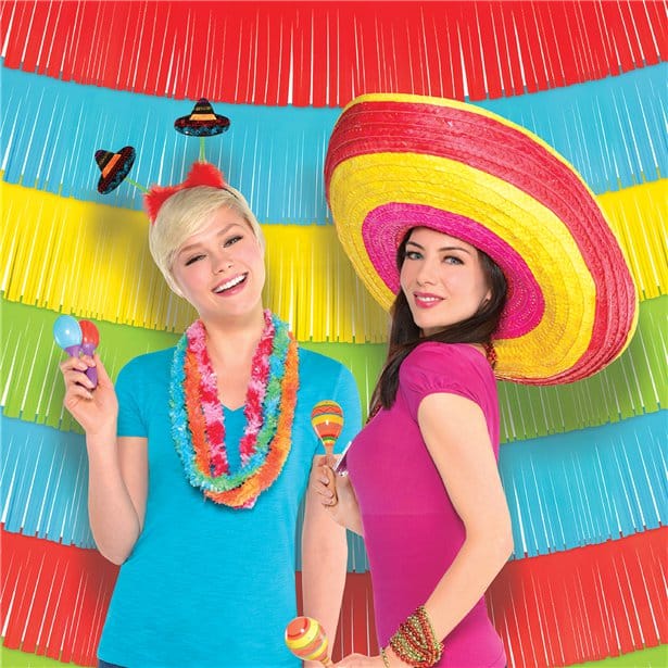 Mexican Fiesta Decorative Fringe Backdrop