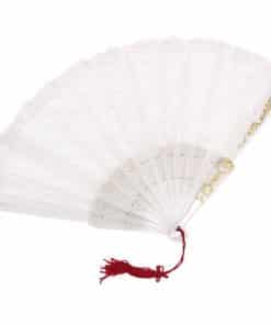 White Spanish Lace Fan