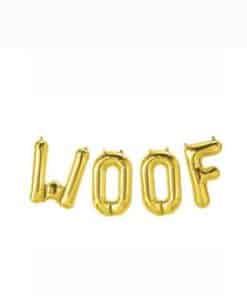 Alternative view of Gold Woof Foil Balloon Kit
