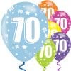 70th Birthday Assorted Balloons
