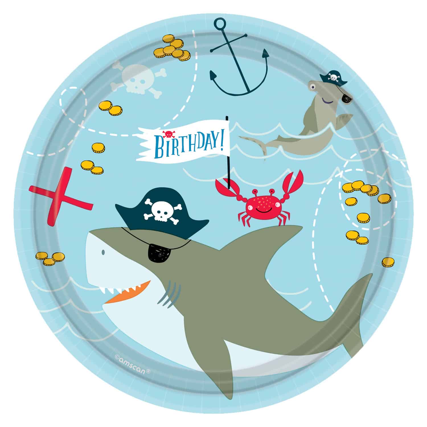 Ahoy Matey Shark Decorations  Party  Decor Next  Day  Delivery 