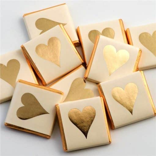 Gold Heart Chocolate Neapolitans