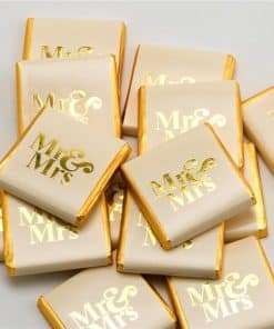 Gold Mr & Mrs Chocolate Neapolitans