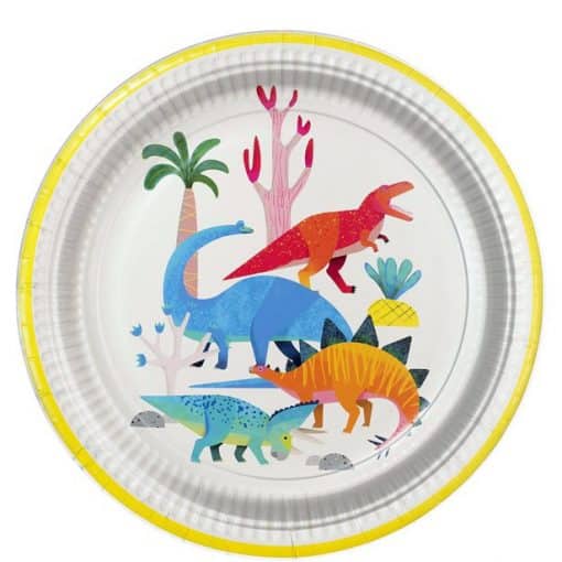 Little Dino Party Plate