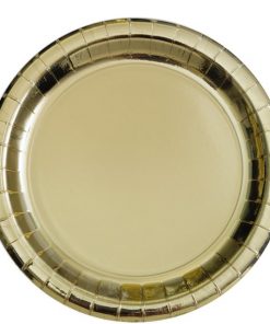 Metallic Gold Paper Plates