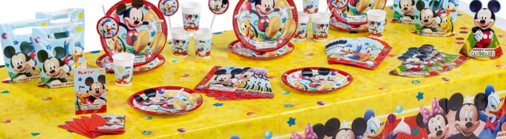 Mickey Mouse themed party decorations with Next Day Delivery