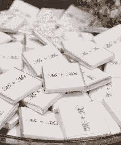 "Mr & Mrs" Silver Chocolate Neapolitans