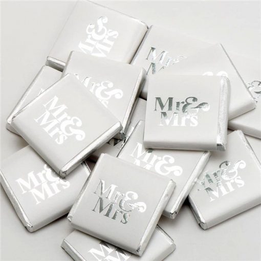 Silver Mr & Mrs Chocolate Neapolitans