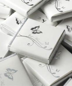 Silver Wedding Butterfly Neapolitan Chocolates