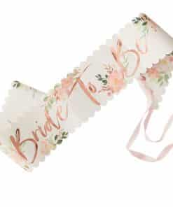 Floral Hen Party Bride To Be Sash