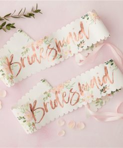 Floral Hen Party 'Bridesmaid' Sashes