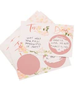 Floral Hen Party Truth Or Dare Scratch Game