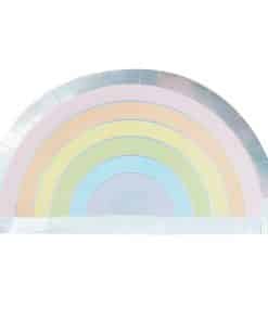 Iridescent Rainbow Paper Plate - 28cm