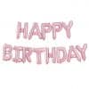 Pastel Pink 'Happy Birthday' Balloon Bunting
