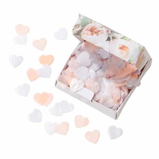 Pastel Tissue Heart Throwing Confetti