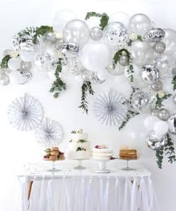 Silver Balloon Arch