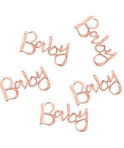 Twinkle Twinkle Baby Rose Gold Table Confetti